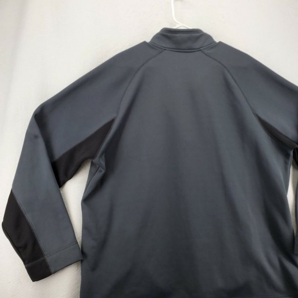 RBX Sweatshirt Men's Long Sleeve Quarter Zipper High Neck Pullover Gray 2XL - Picture 10 of 12